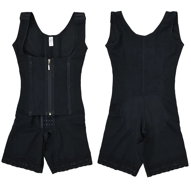 Dames 7-Bone Stalen Bar Corset Bodysuit - Verstelbare Shapewear voor Tailleondersteuning, Buikcontrole en Heuplifting