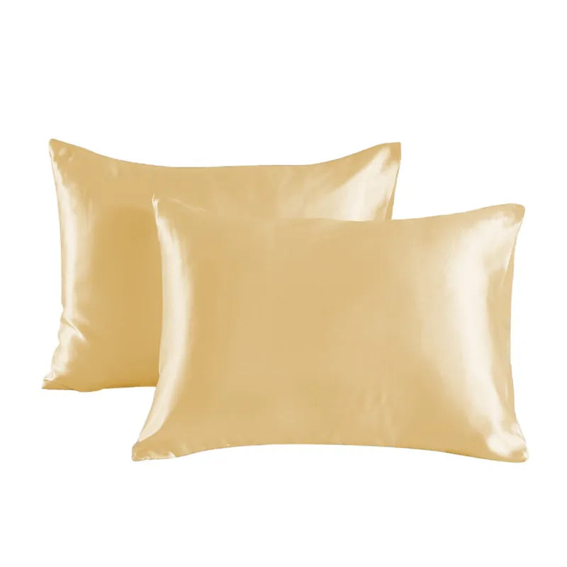 Luxe Satijnen Kussenhoes Set voor Haar en Huid