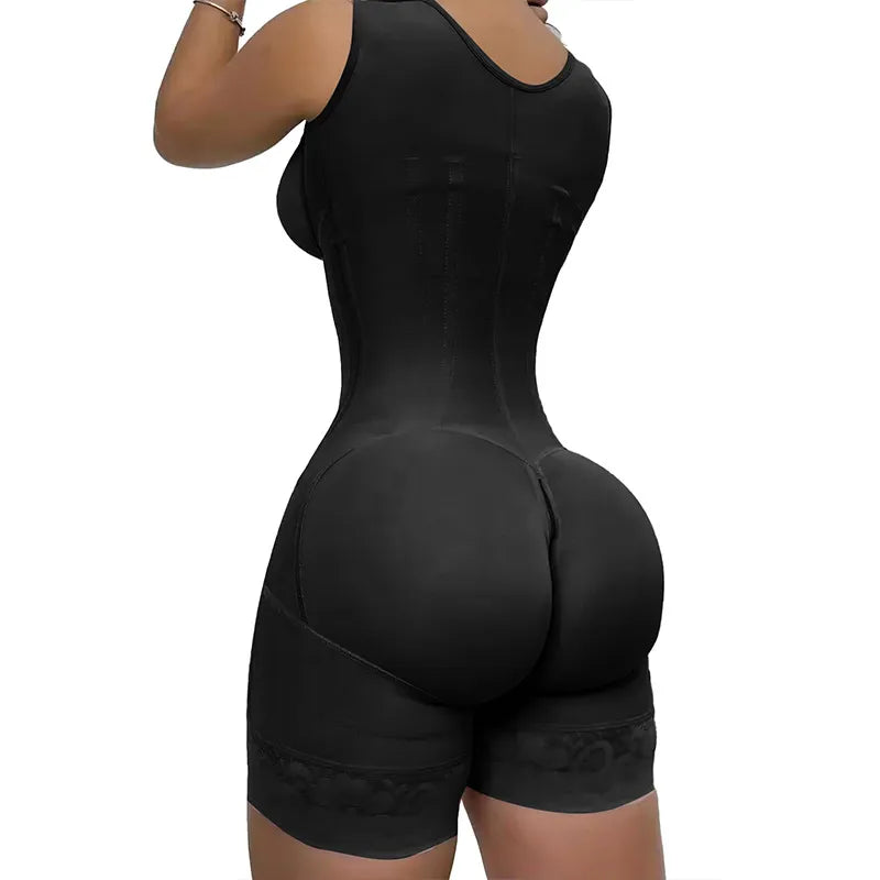 Dames 7-Bone Stalen Bar Corset Bodysuit - Verstelbare Shapewear voor Tailleondersteuning, Buikcontrole en Heuplifting