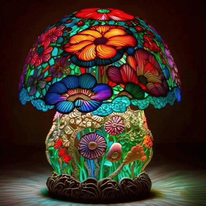 Luna - Paddenstoellamp | Decoratieve Boheemse Lamp
