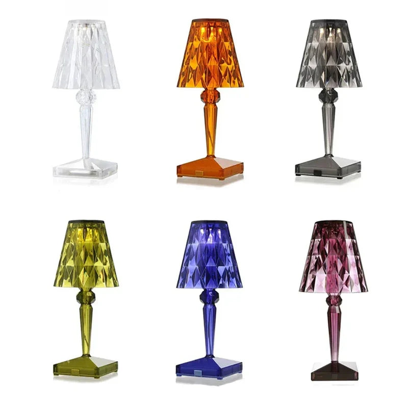 KristallGlanz - Acryl Kristall Kunst Tafel lamp