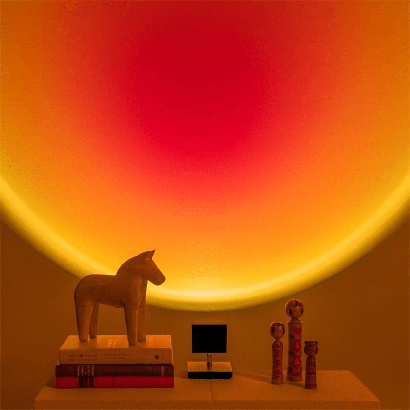 LunaLys – Retro Zonsopgang Tafellicht voor Gezelligheid