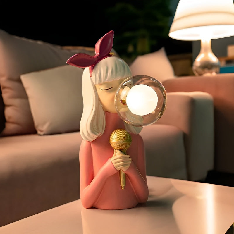 LunaLicht - USB Bubble Tafel lamp voor meisjes in de woonruimte