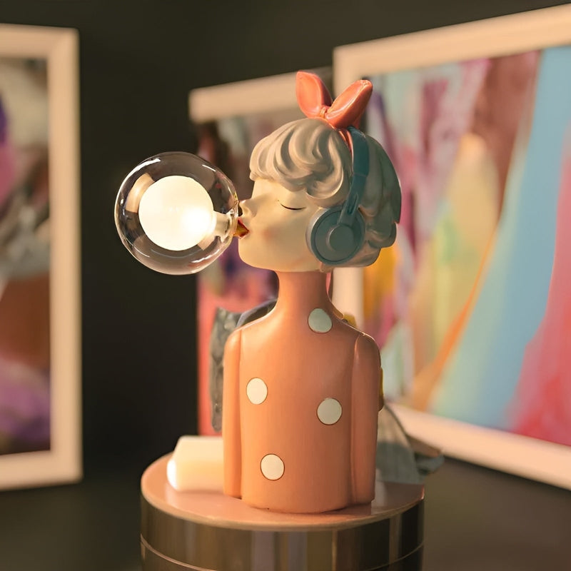 LunaLicht - USB Bubble Tafel lamp voor meisjes in de woonruimte
