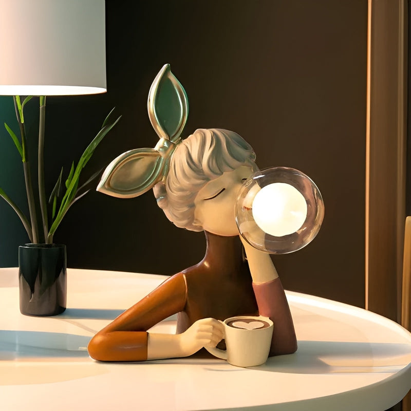 LunaLicht - USB Bubble Tafel lamp voor meisjes in de woonruimte