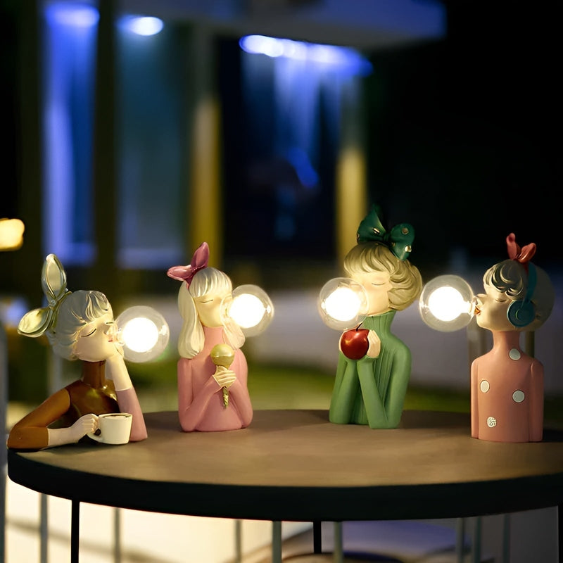 LunaLicht - USB Bubble Tafel lamp voor meisjes in de woonruimte