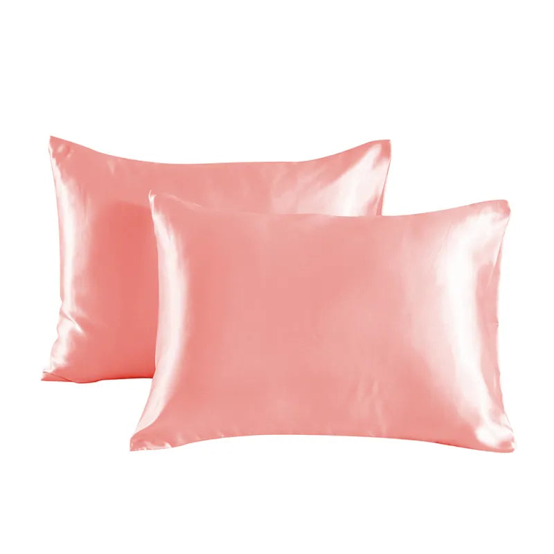 Luxe Satijnen Kussenhoes Set voor Haar en Huid