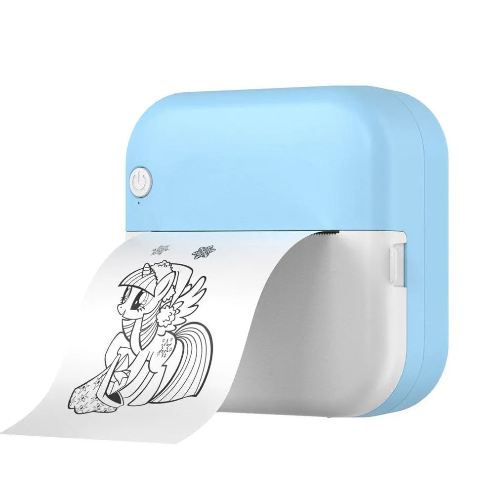 Mini Thermische Etikettenprinter Draadloze Draagbare Bluetooth Printer voor Foto's, Notities Labels
