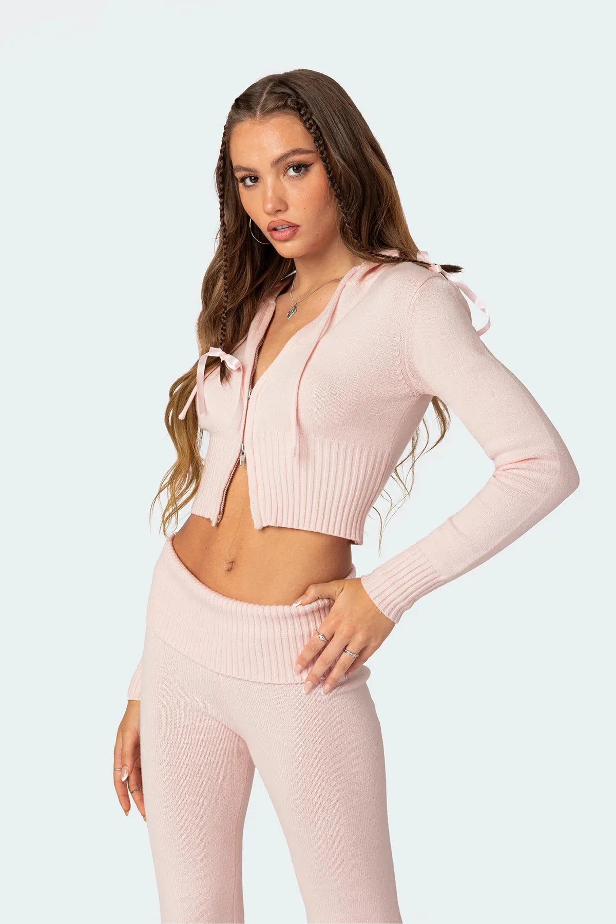 Trendy Gebreid Hooded Set – Jouw Essentiële Stijl voor 2025!