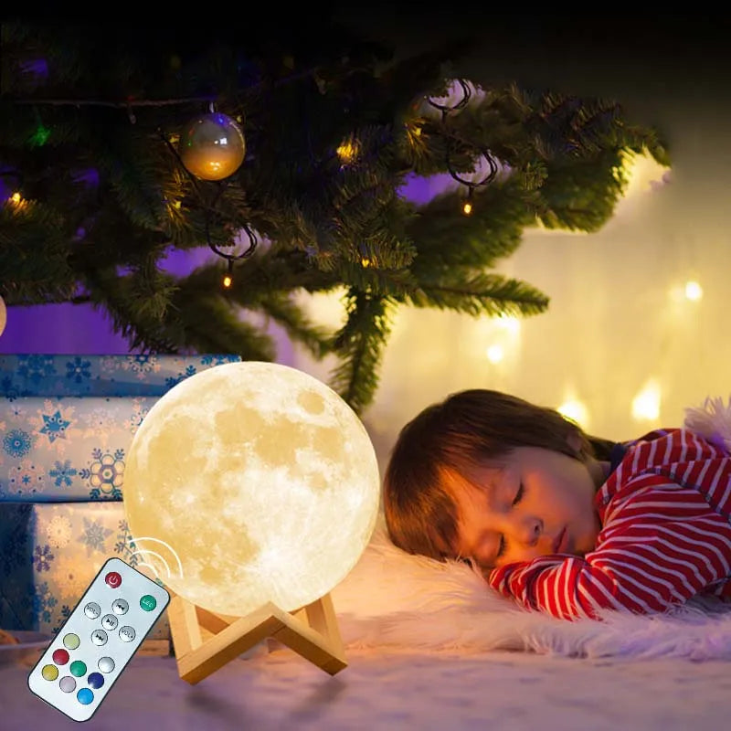 Slimme afstandsbediening maanlamp – Oplaadbare LED-lamp met Bluetooth-luidspreker
