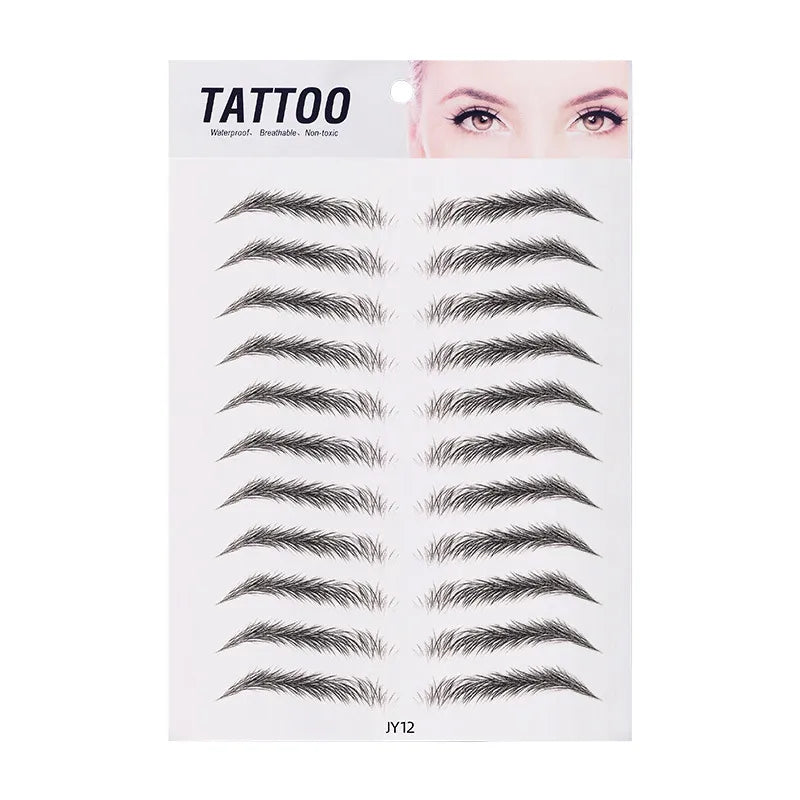 Imitatie Natuurlijke Wenkbrauw Tattoo Stickers – Perfecte Langdurige Wenkbrauwen