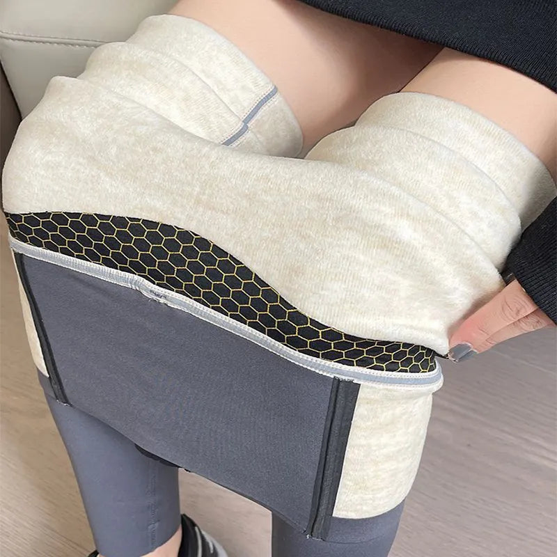 Belly Controlling & Butt Lifting Winter Leggings – Hoge Taille Slim Fit Damesbroek met Drie Sluitingen
