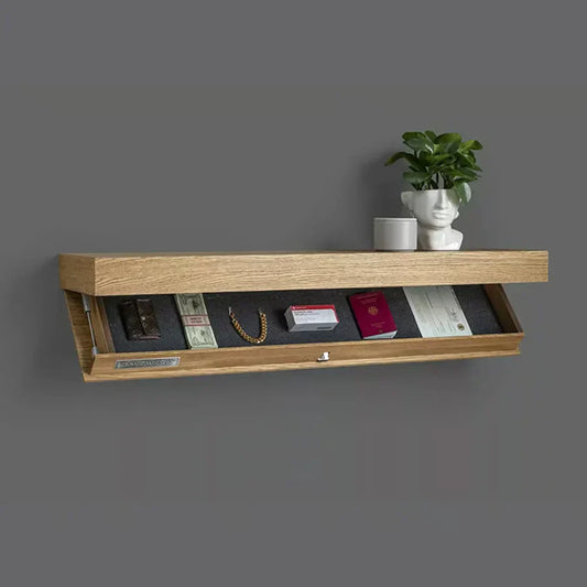 Wandplank met verborgen opbergruimte
