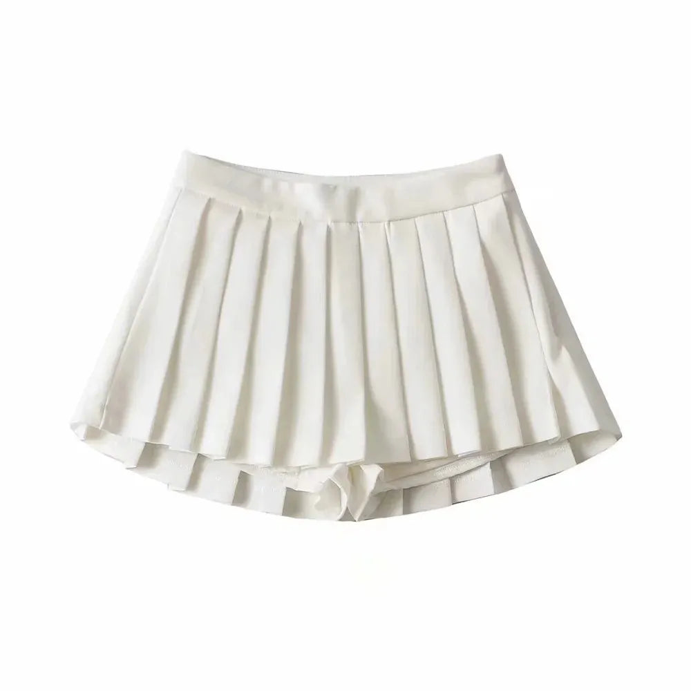 Dames Hoge Taille A-Lijn Plissérok