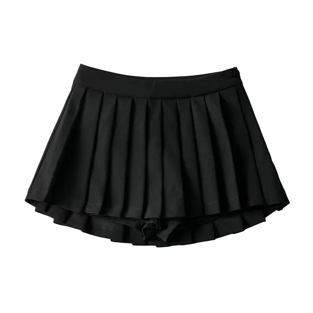 Dames Hoge Taille A-Lijn Plissérok