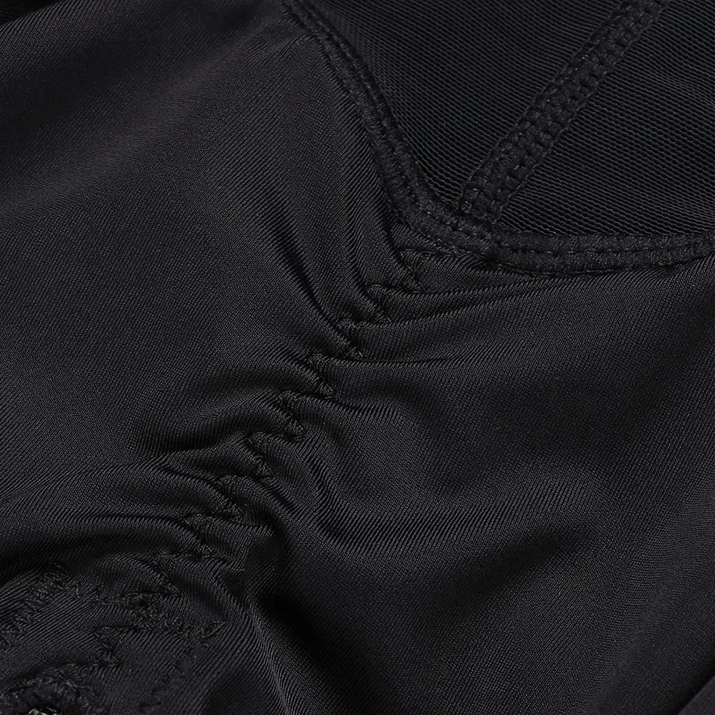 Stretch Mesh Shapewear Broek met Rits – Versteviging voor Buik, Billen en Borst