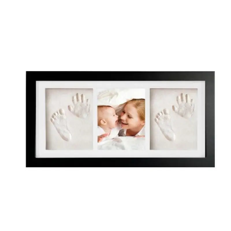 Houten Fotolijst voor Babyhand- en Voetafdrukken – Herinneringssouvenir voor Pasgeborenen met Inktpad