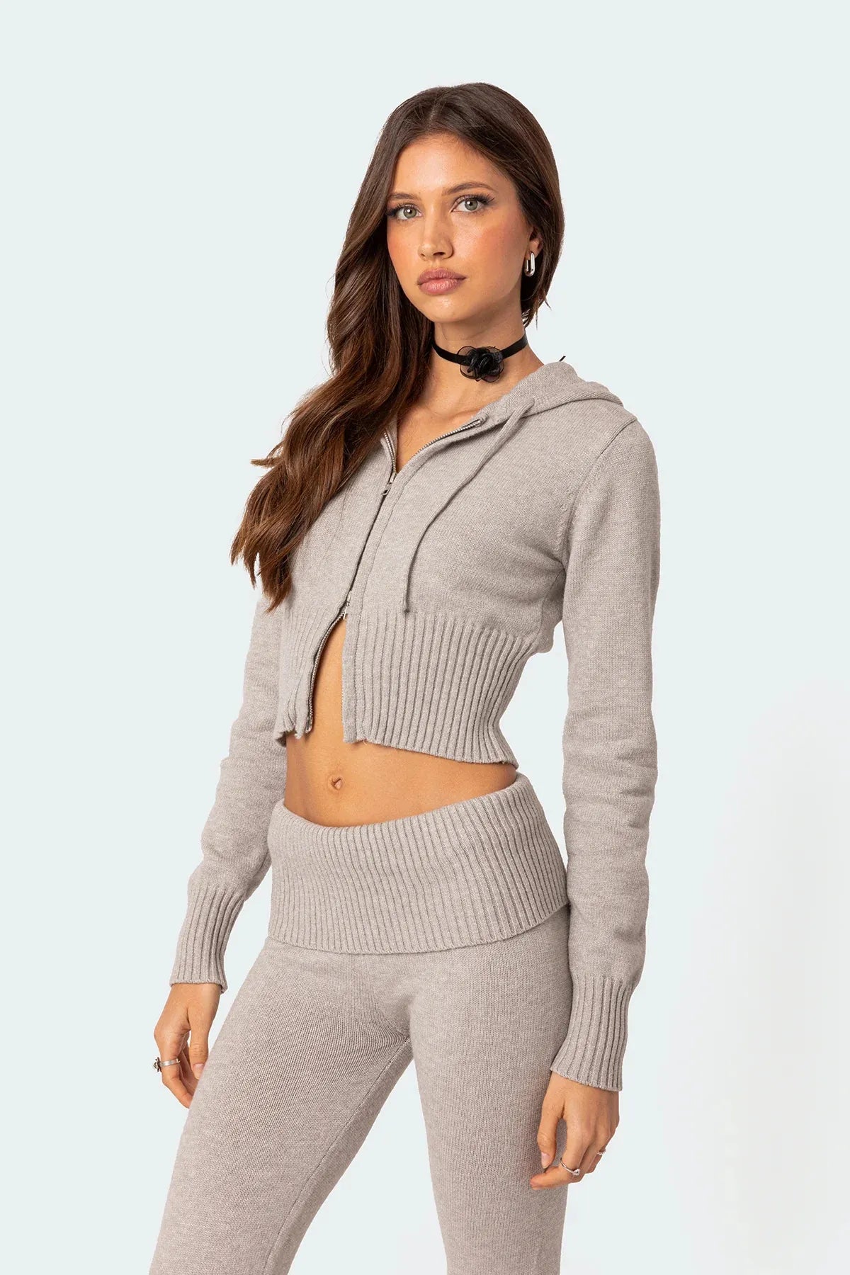Trendy Gebreid Hooded Set – Jouw Essentiële Stijl voor 2025!