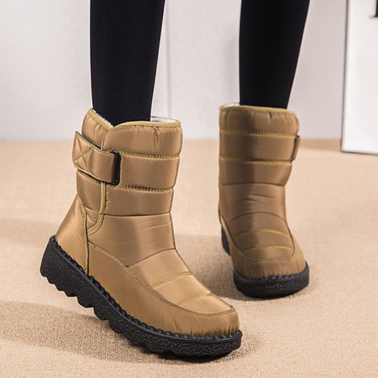 Dames Winter Sneeuwlaarzen – Warme Waterdichte Platform Enkellaarsjes met Pluche Voering