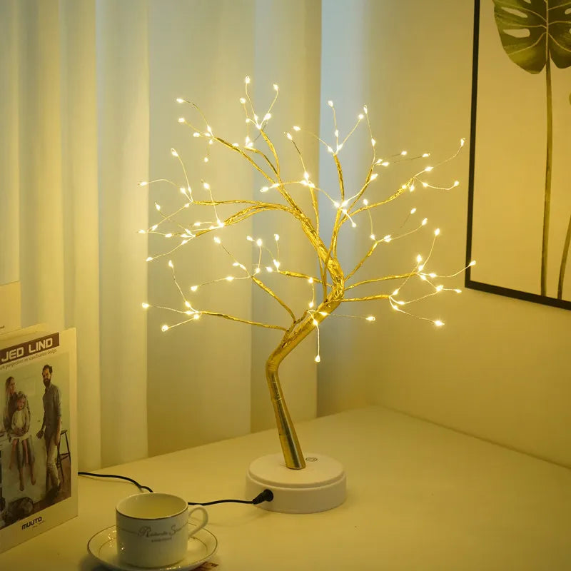 Feestdag Cadeau LED Boom Nachtlamp – Elegante Huishouddecoratie