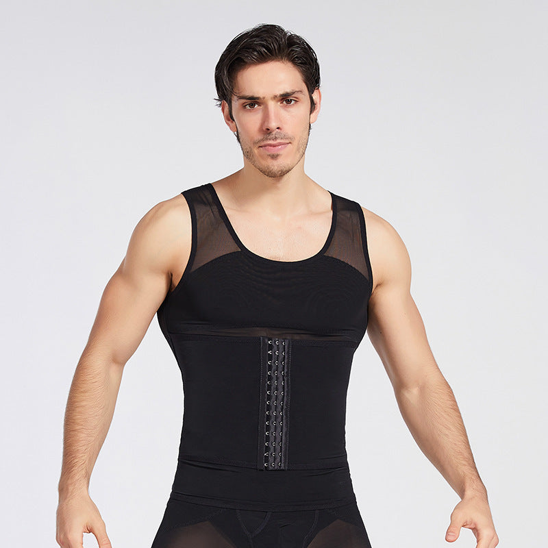 Verstelbare Buikverkleinende Body Shaper voor Mannen – Verstevigende en Slankmakende Vest