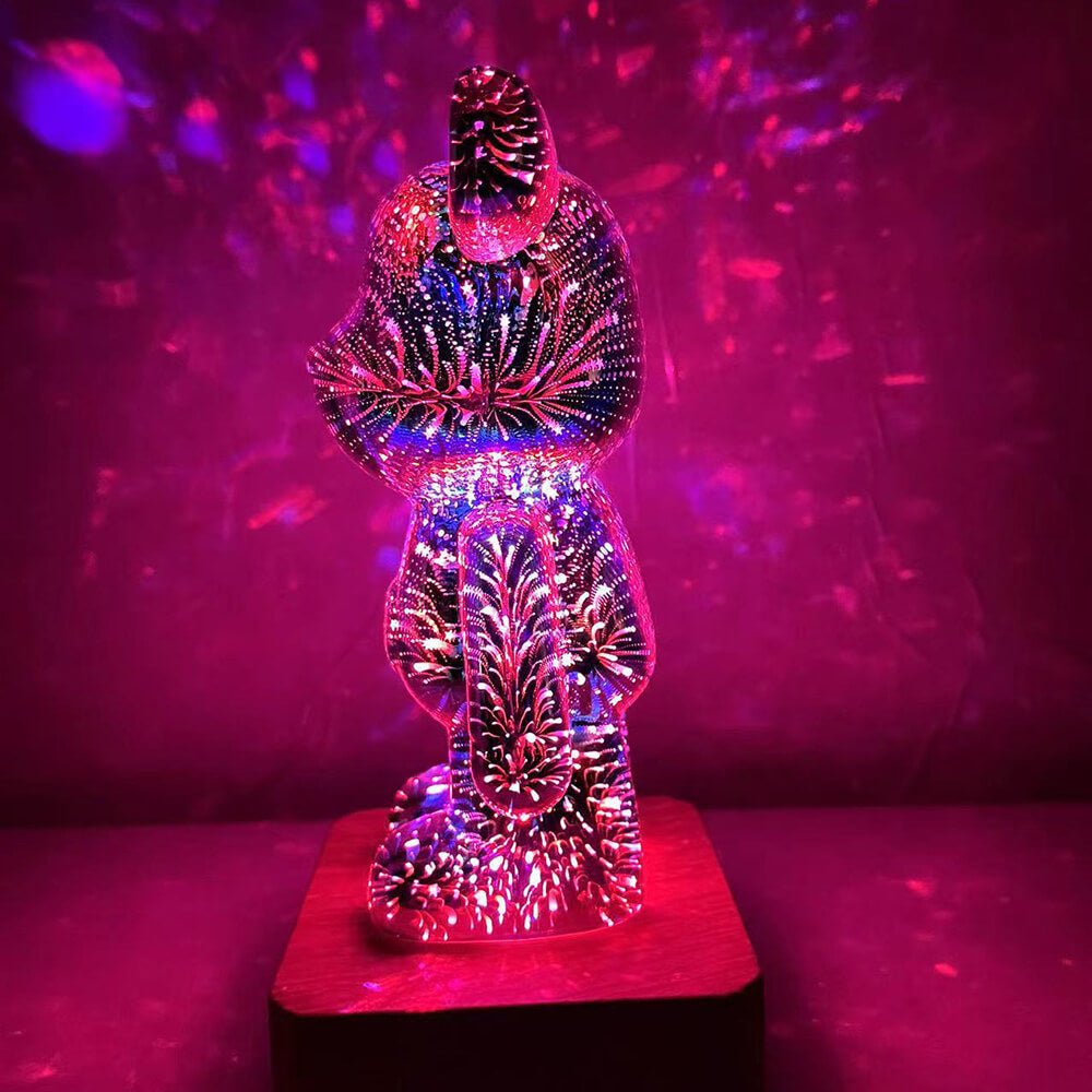60% Korting | BearLamp™️ 3D Glazen Beer Vuurwerk