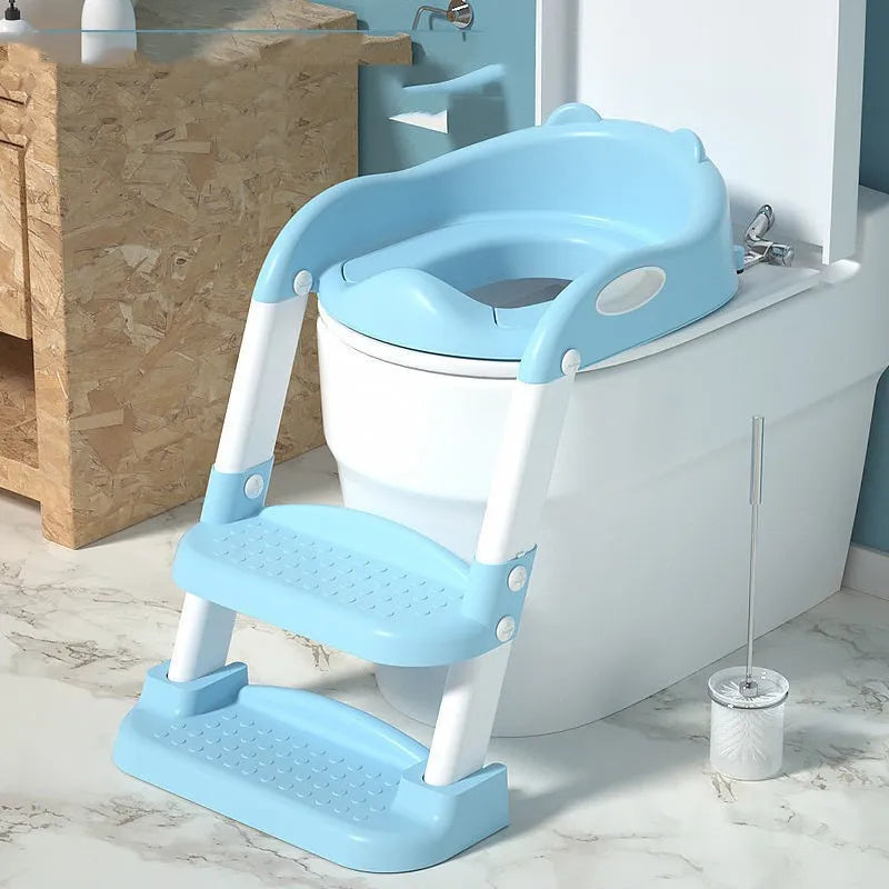 Verstelbare Baby Toilettrainingstoel met Ladder - Veilige en Comfortabele Potty Stand voor Kinderen