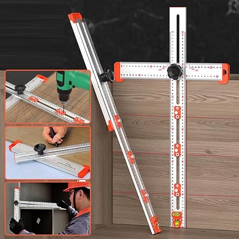 Verander uw houtbewerkingservaring met de 45° Hoge Precisie Universele T-Lat!