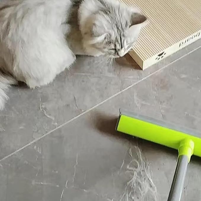 Telescopische Tapijthaarverwijder Broom – 3-sectie Hond- en Kattenhaar- en Pluisverwijderaar voor Tapijten en Vloeren