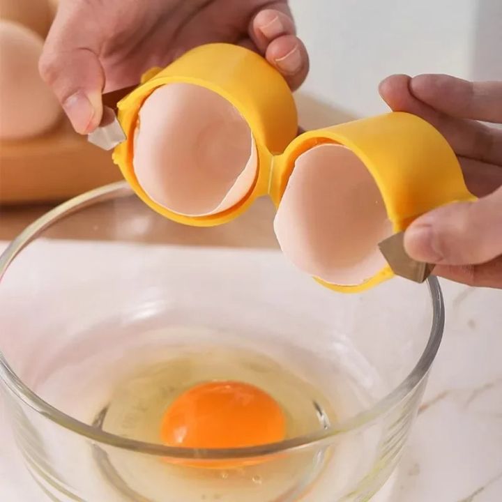 1+1 gratis efficiënte eierschaalopener & -scheider