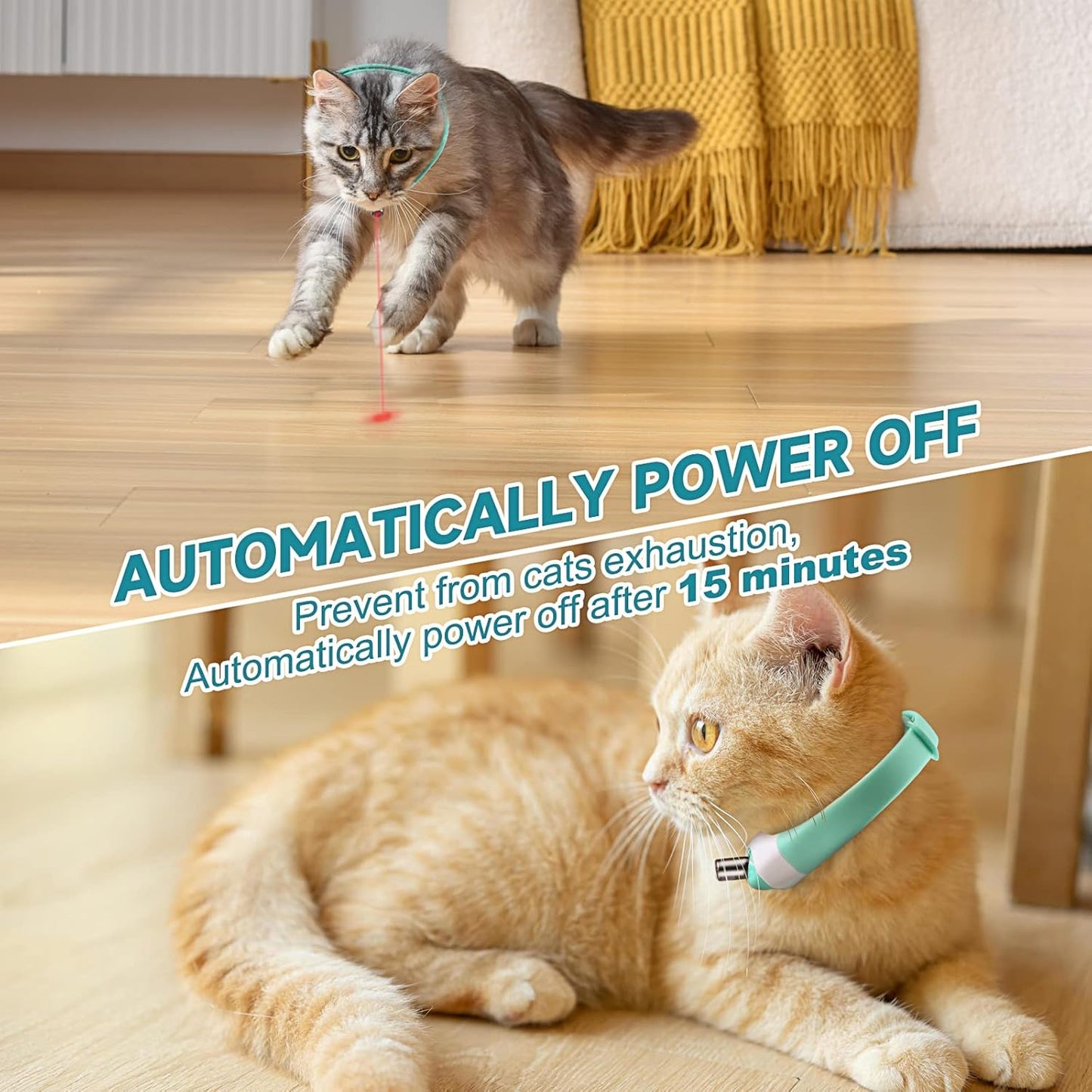 Interactieve Handsfree Laserband voor Katten – Ontketen Eindeloze Plezier voor je Harige Vriend!