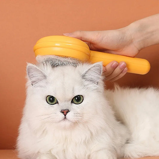 Zelfreinigende Huisdier Borstel – Efficiënte Verhaar- en Verzorgingskam voor Honden en Katten 2 stuks