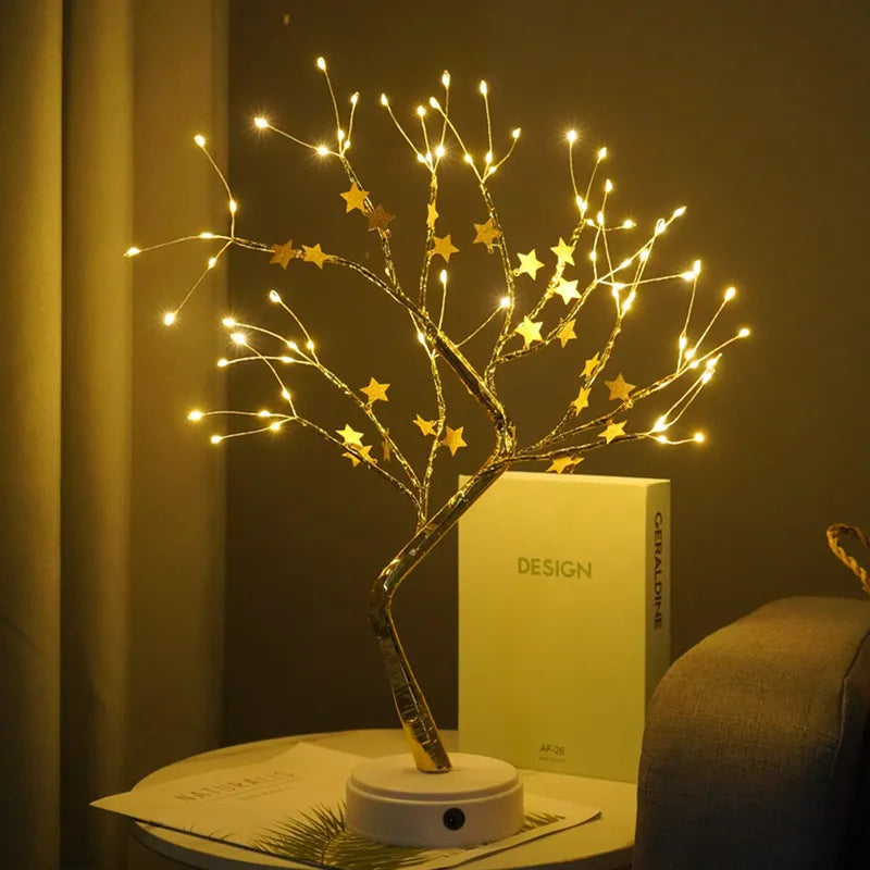 Feestdag Cadeau LED Boom Nachtlamp – Elegante Huishouddecoratie