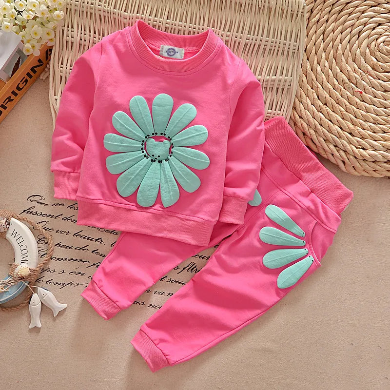 Zonnebloem Kinderen Kleding Set Comfortabele Katoenen Outfit voor Kinderen