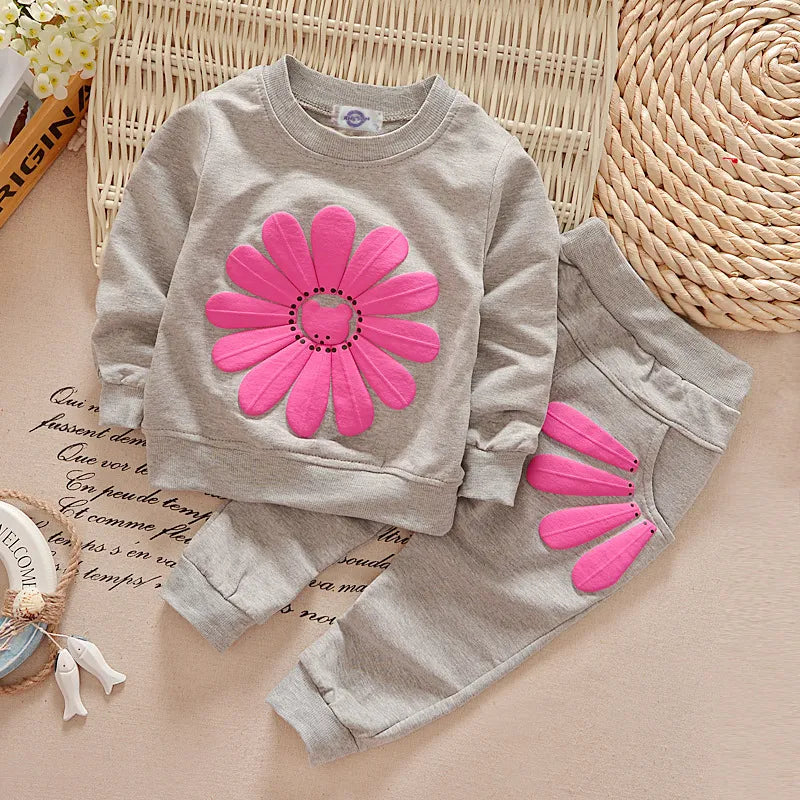 Zonnebloem Kinderen Kleding Set Comfortabele Katoenen Outfit voor Kinderen