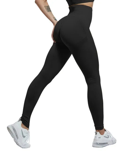 Dames Gym Workout Tights - Hoge Taille Fitness Leggings voor Oefeningen en Push-Ups