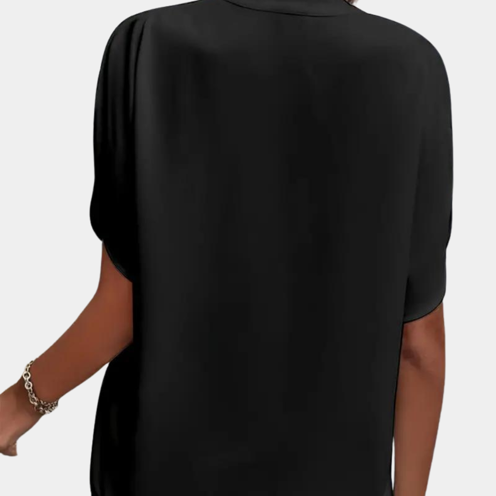 Mira - Elegante Dames Blouse met Korte Mouwen in Diverse Kleuren