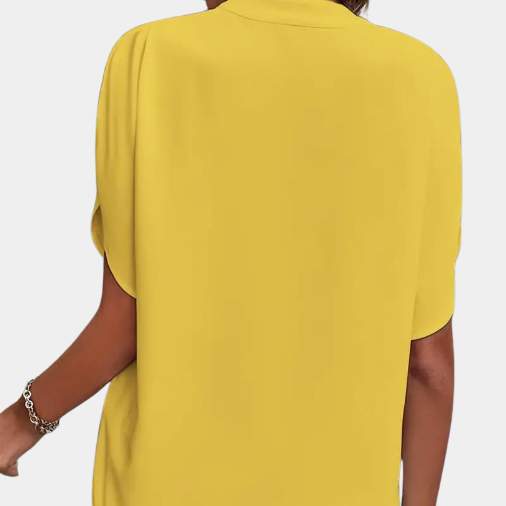 Mira - Elegante Dames Blouse met Korte Mouwen in Diverse Kleuren