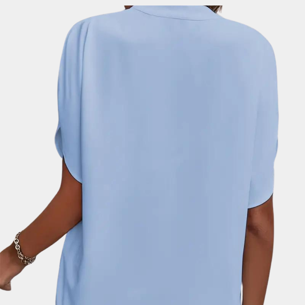 Mira - Elegante Dames Blouse met Korte Mouwen in Diverse Kleuren