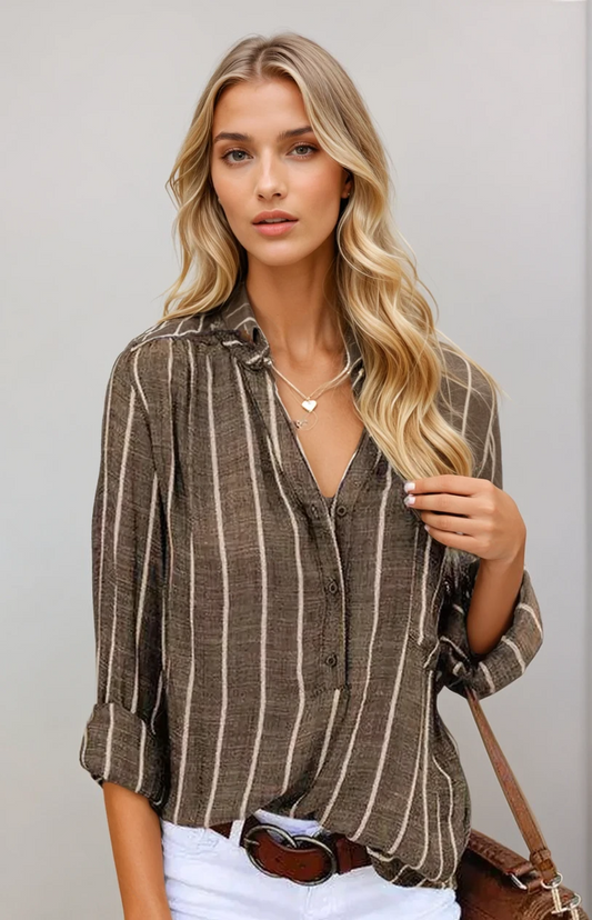 Sienna - Elegante Blouse voor de Lente in Hoogwaardige Stof