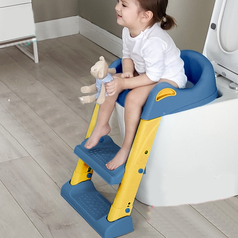 Verstelbare Baby Toilettrainingstoel met Ladder - Veilige en Comfortabele Potty Stand voor Kinderen