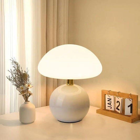 Franse crème kleur champignon lamp voor elegante verlichting