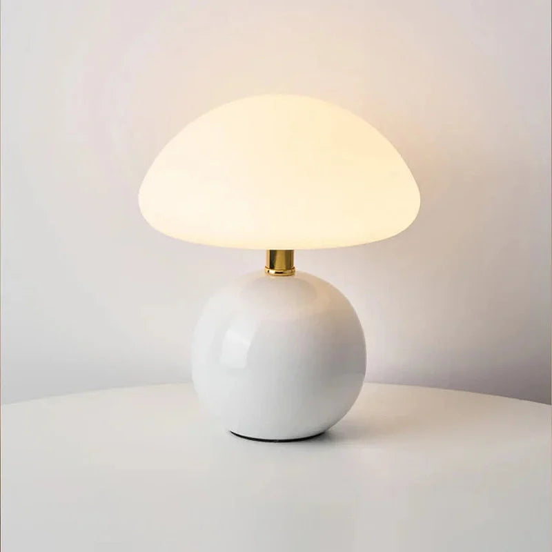 Franse crème kleur champignon lamp voor elegante verlichting