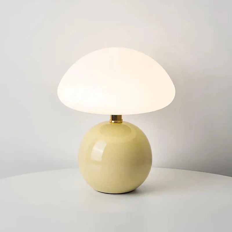 Franse crème kleur champignon lamp voor elegante verlichting