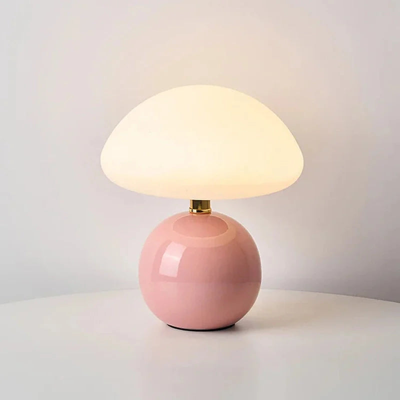 Franse crème kleur champignon lamp voor elegante verlichting