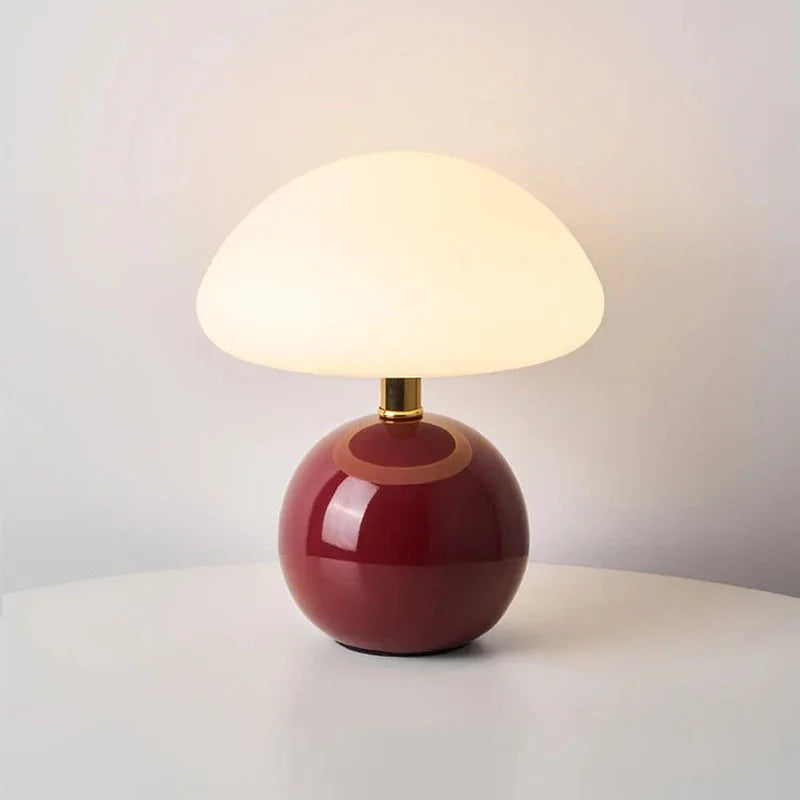 Franse crème kleur champignon lamp voor elegante verlichting