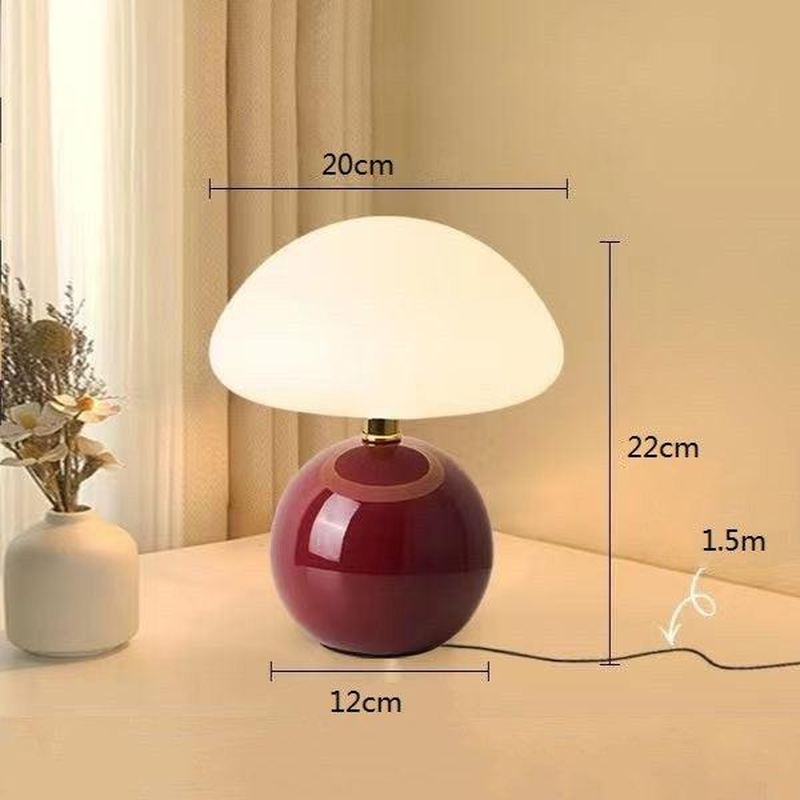 Franse crème kleur champignon lamp voor elegante verlichting