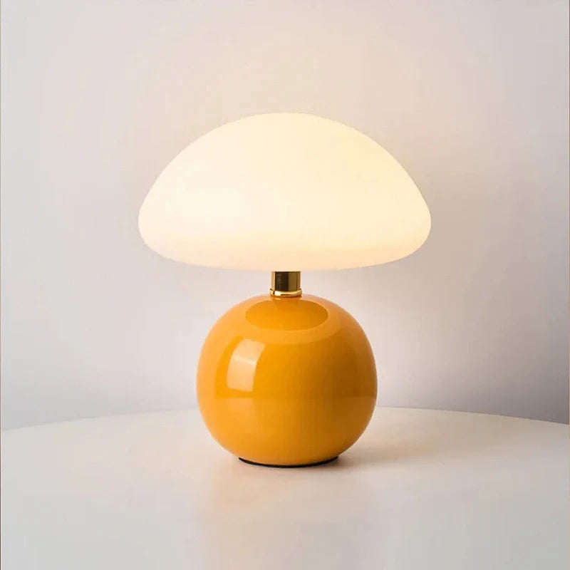 Franse crème kleur champignon lamp voor elegante verlichting