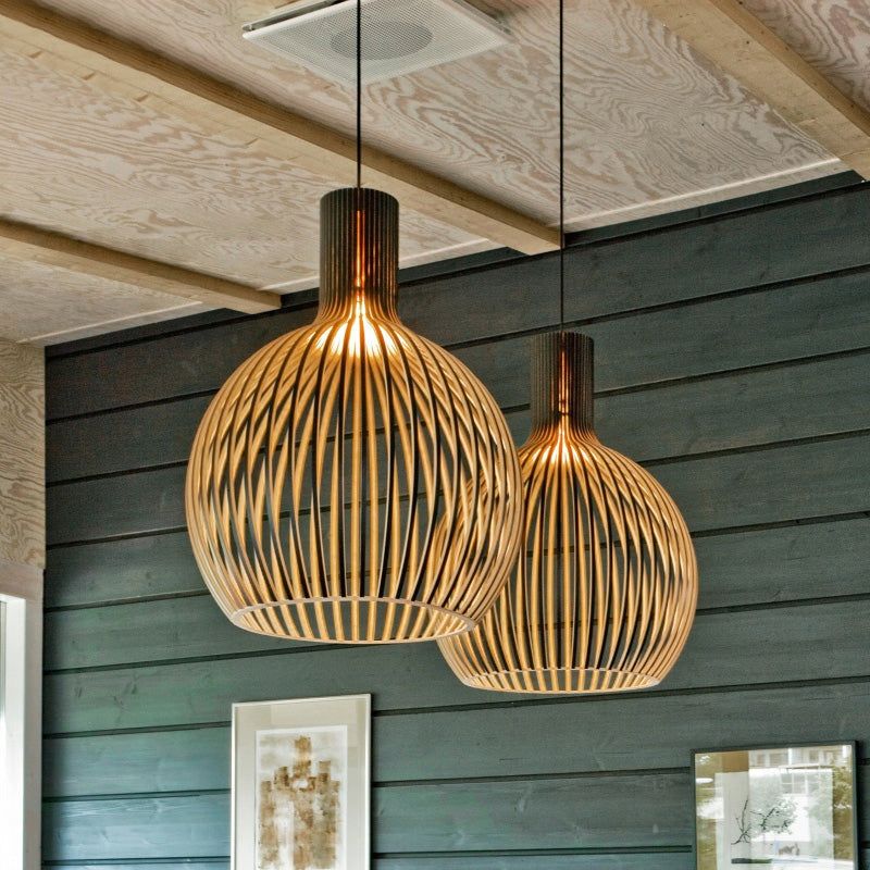 Ecolight® Unieke houten hanglamp voor een gezellige sfeer