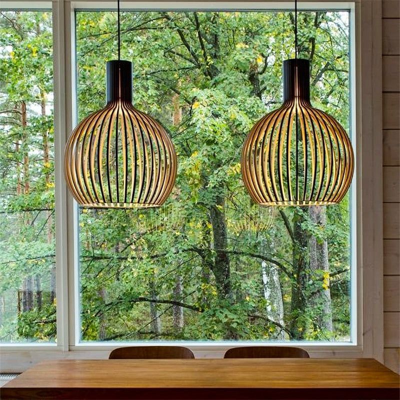 Ecolight® Unieke houten hanglamp voor een gezellige sfeer
